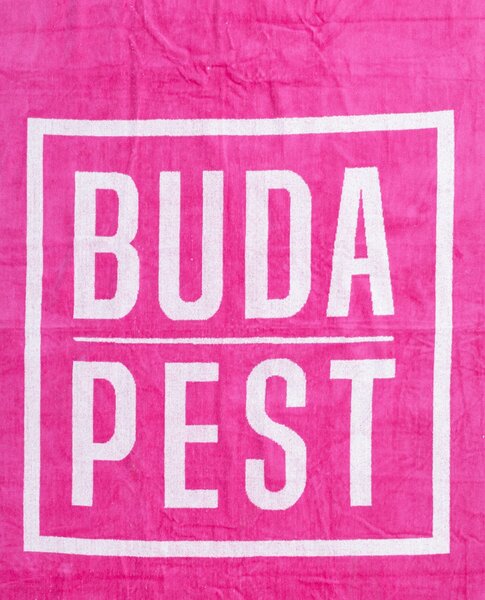 BUDAPEST Strandtörölköző magenta 165x90cm