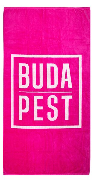 BUDAPEST Strandtörölköző magenta 165x90cm