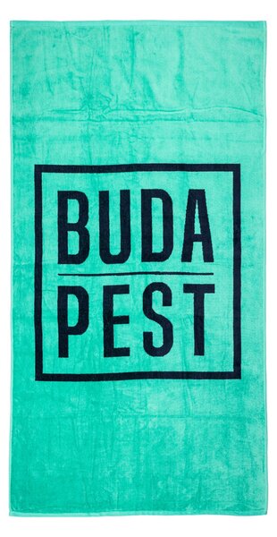 BUDAPEST Strandtörölköző türkiz 165x90cm