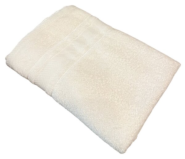 Frottír törölköző deluxe Monaco krém 50x90cm TiaHome