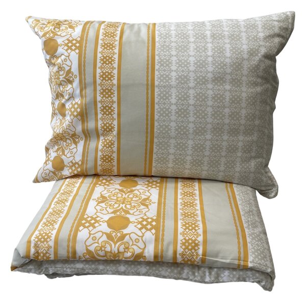 Angelika Gold pamut ágyneműhuzat TiaHome - 1x Párna 90x70cm, 1x Paplan 140x200cm