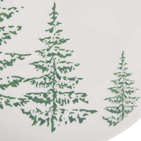 WINTER JOY porcelán tányér fenyőkák 20cm