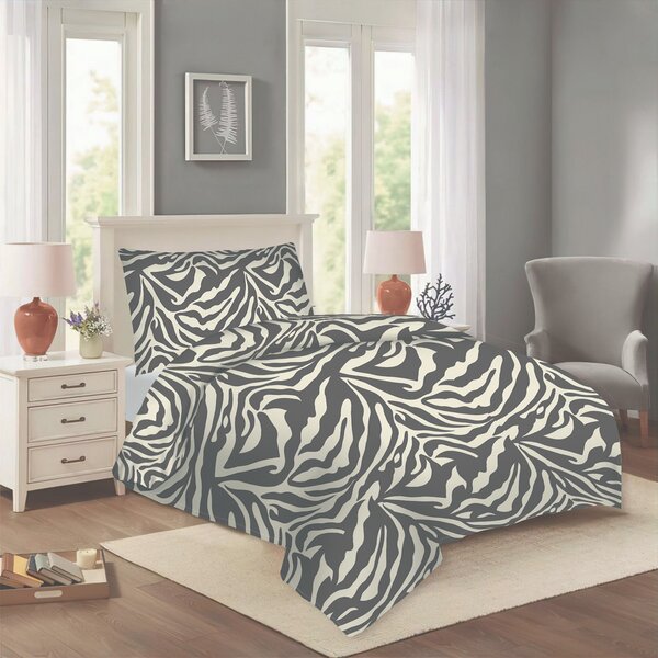 Zebra pamut ágyneműhuzat 200x140cm+90x70cm TiaHome