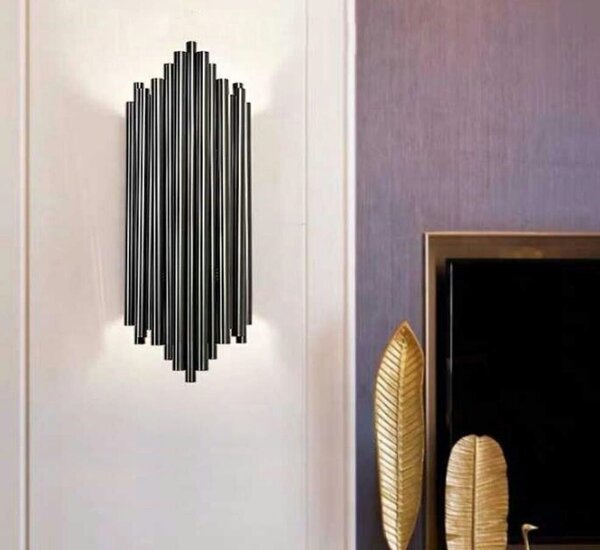 Moosee Harmonic Black Acél Fali Lámpa