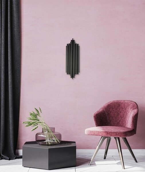 Moosee Harmonic Black Acél Fali Lámpa