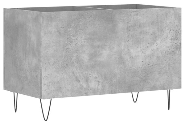 Betonszürke szerelt fa hanglemezszekrény 74,5x38x48 cm