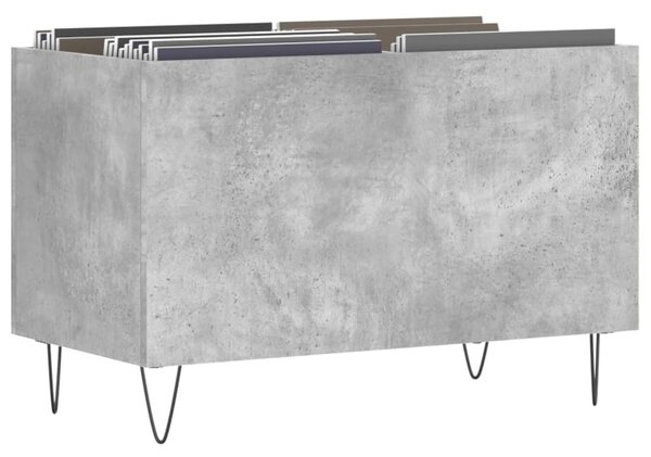 Betonszürke szerelt fa hanglemezszekrény 74,5x38x48 cm