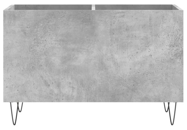 Betonszürke szerelt fa hanglemezszekrény 74,5x38x48 cm