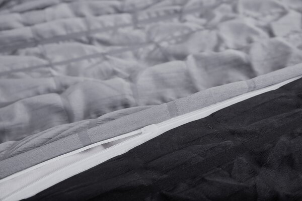 Krepp Polycotton ágyneműhuzat Neapol Sötétszürke 200x140cm+90x70cm TiaHome kopia