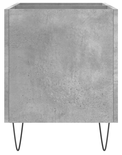 Betonszürke szerelt fa hanglemezszekrény 74,5x38x48 cm