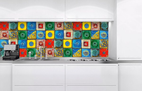Konyhai fotótapéta - lisszaboni csempe 180 x 60 cm