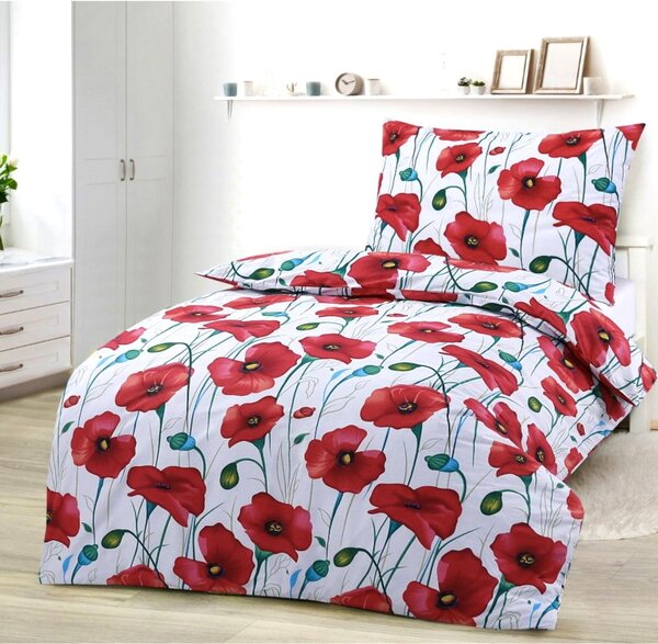 Deluxe Mákpiros pamut ágyneműhuzat 200x140cm+90x70cm TiaHome