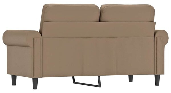2 személyes cappuccino színű műbőr kanapé 120 cm