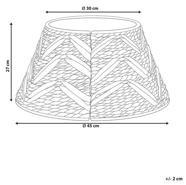 Karácsonyfa alátét FLATEYRI 45 cm Természetes