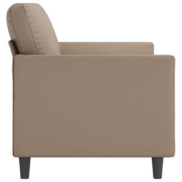 2 személyes cappuccino színű műbőr kanapé 140 cm
