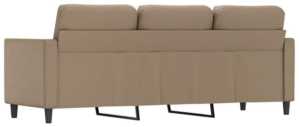 3 személyes cappuccino színű műbőr kanapé 180 cm