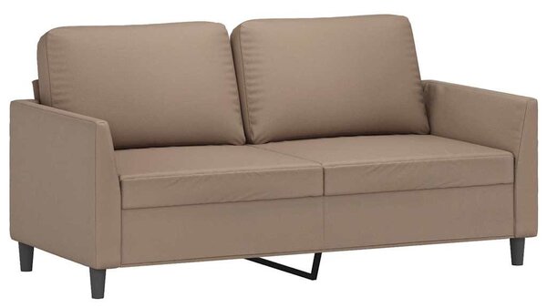 2 személyes cappuccino színű műbőr kanapé 140 cm