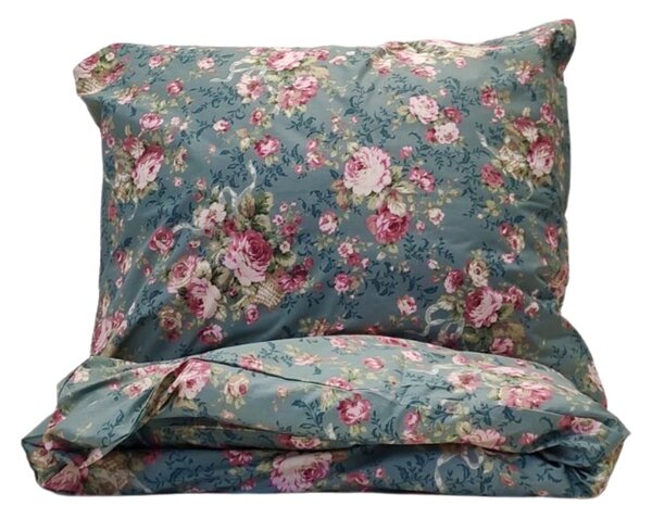 Szicíliai szürke pamut ágyneműhuzat TiaHome - 1x Párna 90x70cm, 1x Paplan 140x200cm