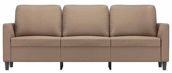 3 személyes cappuccino színű műbőr kanapé 180 cm