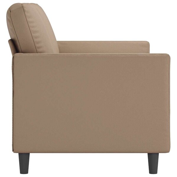 3 személyes cappuccino színű műbőr kanapé 180 cm