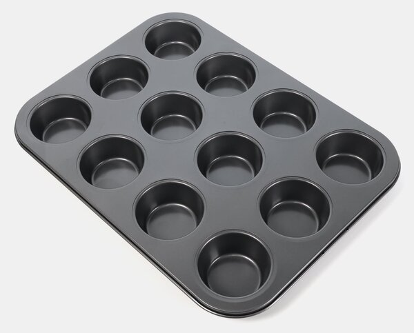 Sinsay - Szénacél muffin sütőforma - fekete