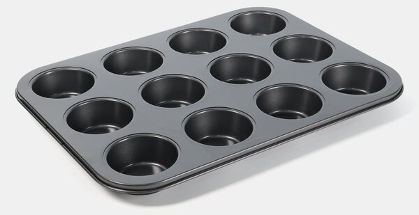 Sinsay - Szénacél muffin sütőforma - fekete