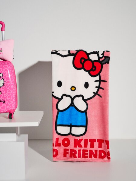 Sinsay - Mintás takaró Hello Kitty - pasztellpink