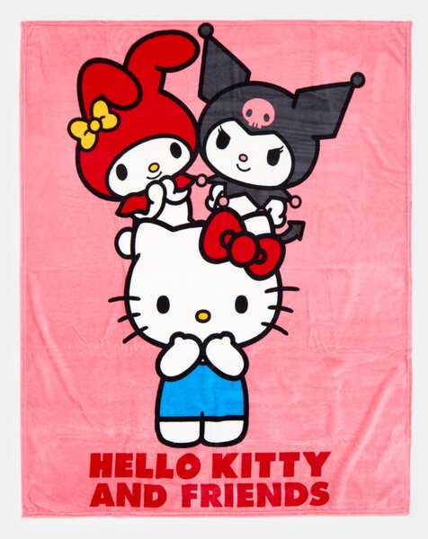 Sinsay - Mintás takaró Hello Kitty - pasztellpink