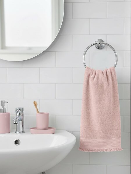 Sinsay - Pamut törölköző rojtokkal - pasztellpink