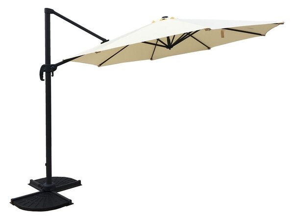 Krémszínű napernyő 300x300 cm Deluxe – Garden Pleasure