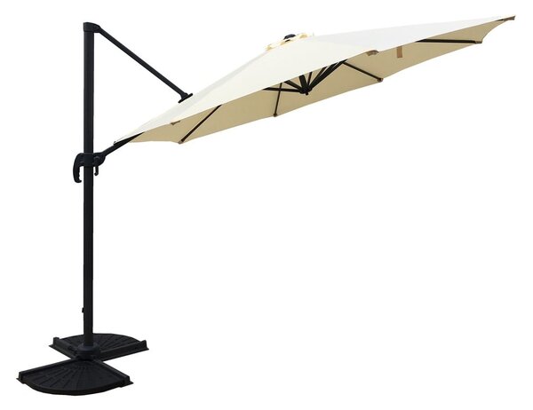 Krémszínű napernyő 300x300 cm Deluxe – Garden Pleasure