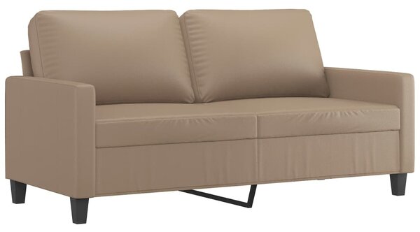 2 személyes cappuccino színű műbőr kanapé 140 cm