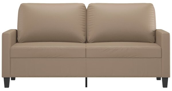 2 személyes cappuccino színű műbőr kanapé 140 cm