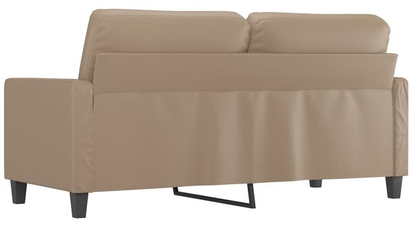 2 személyes cappuccino színű műbőr kanapé 140 cm