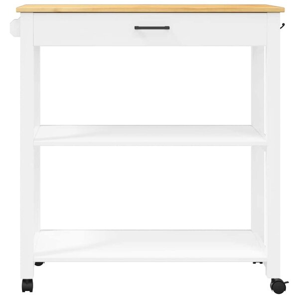 MONZA tömör fenyőfa konyhai kocsi 84 x 40 x 88,5 cm