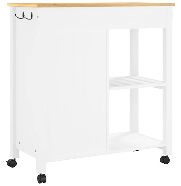MONZA tömör fenyőfa konyhai kocsi 84 x 40 x 88,5 cm
