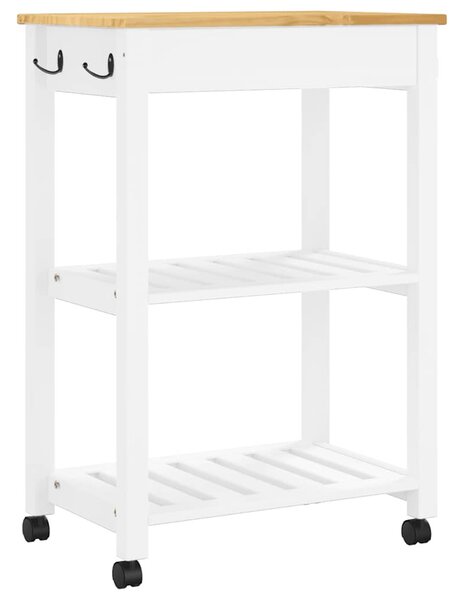 MONZA tömör fenyőfa konyhai kocsi 60 x 40 x 88,5 cm