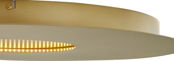 Modern mennyezeti lámpa arany 60 cm LED-del, 3 fokozatban dimmelhető - Morning