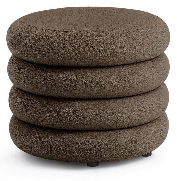 AKORD MOLLIS Tárolós Puff Teddy Barna Organic Modern