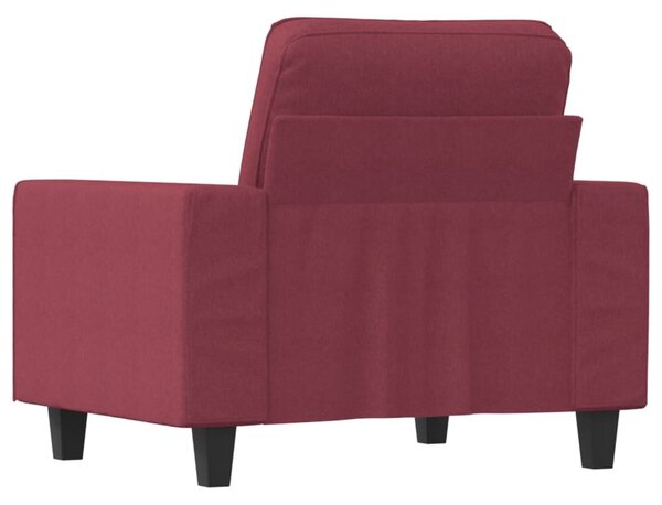 Bordó szövet kanapéfotel 60 cm