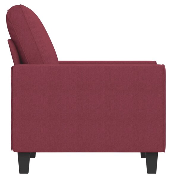 Bordó szövet kanapéfotel 60 cm