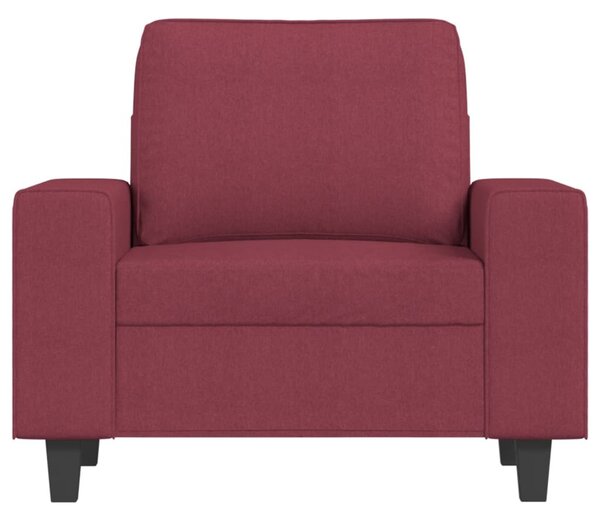 Bordó szövet kanapéfotel 60 cm