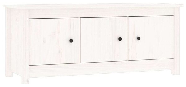 VidaXL Fehér Fenyőfa Cipősszekrény - 110x38x45,5 cm
