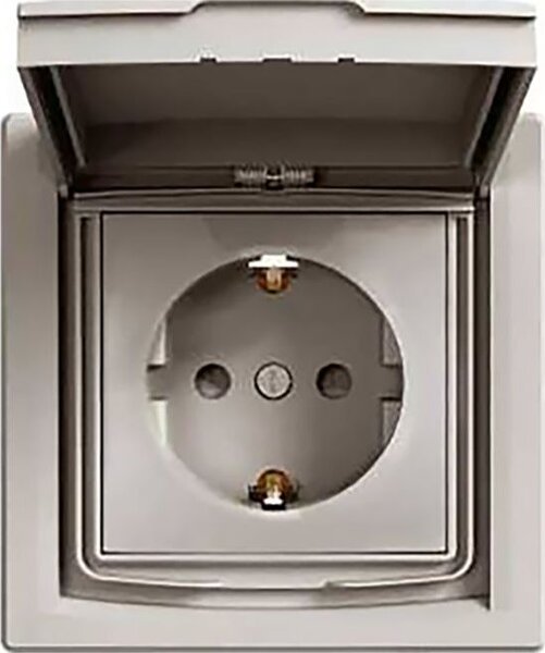 Schneider EPH3100369 ASFORA GYV/csapfedeles/IP44 bronz 2P+F csatlakozóaljzat
