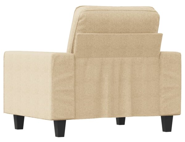 Krémszínű szövet kanapéfotel 60 cm
