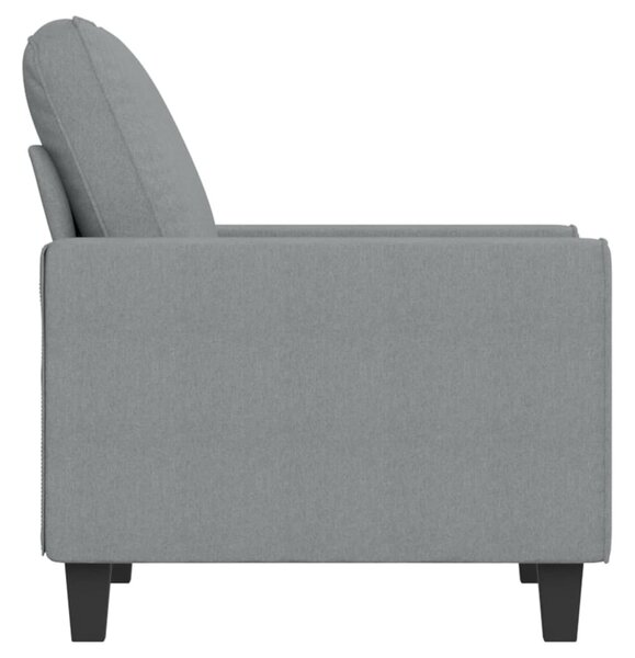 Világosszürke szövet kanapéfotel 60 cm