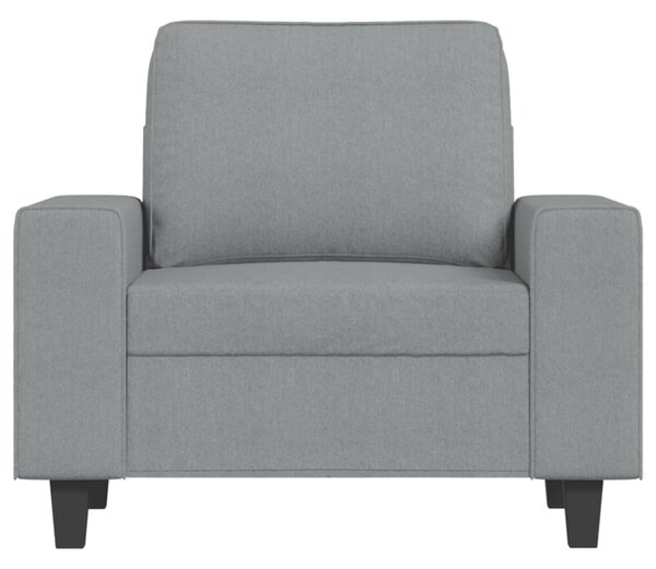 Világosszürke szövet kanapéfotel 60 cm