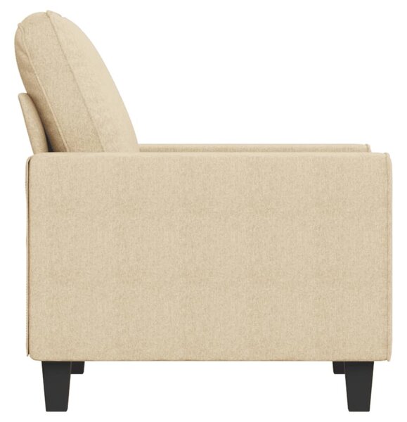 Krémszínű szövet kanapéfotel 60 cm