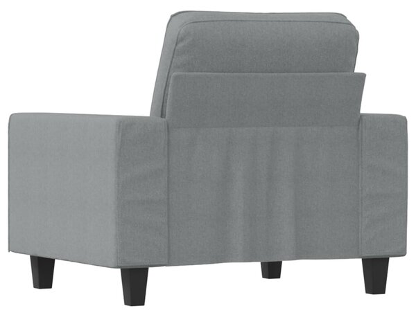 Világosszürke szövet kanapéfotel 60 cm