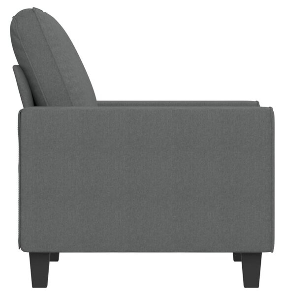 Sötétszürke szövet kanapéfotel 60 cm